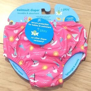 6 months Girls i play swimsuit reusable diaper